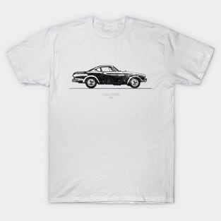 Volvo P1800 1961 - Black and White T-Shirt